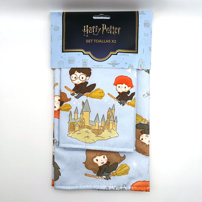 Set de toallas para cocina azul - Harry Potter