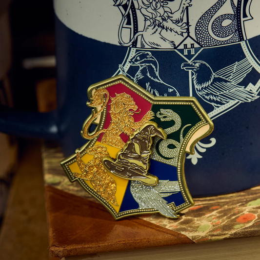 Pin metálico giratorio escudo de Hogwarts - Harry Potter