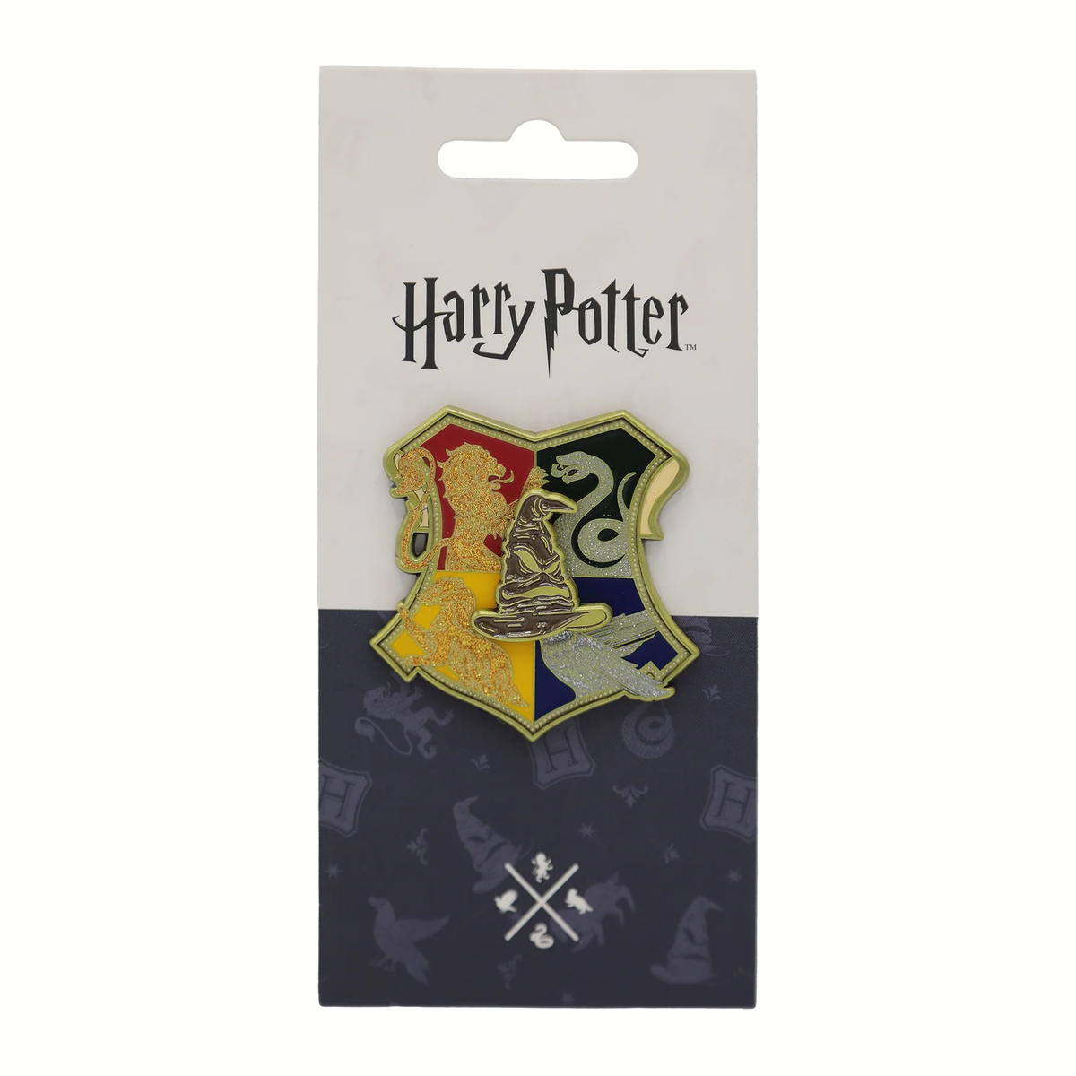 Pin metálico giratorio escudo de Hogwarts - Harry Potter