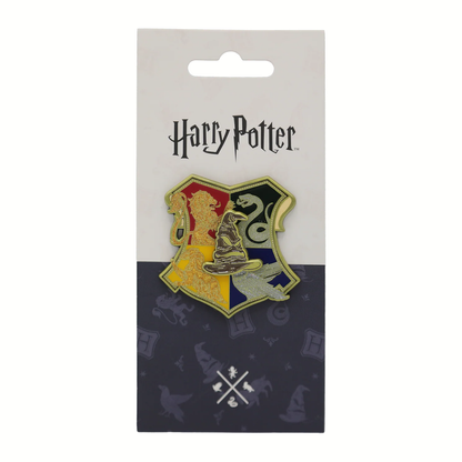 Pin metálico giratorio escudo de Hogwarts - Harry Potter