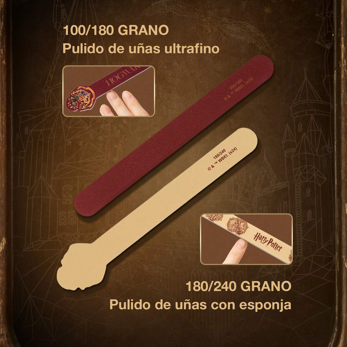 Set de limas para uñas Hogwarts - Harry Potter