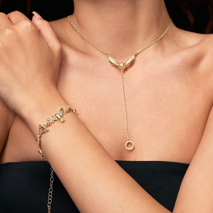 Set de collar y pulsera snitch - Harry Potter